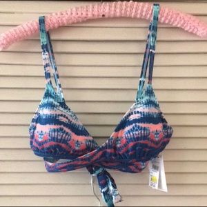 NWT Tillys Full Tilt wrap bikini top